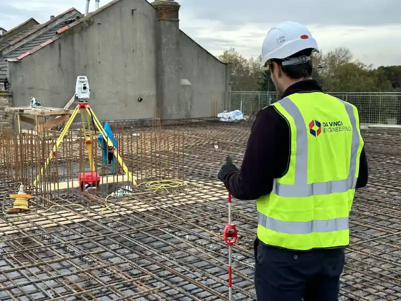 Da Vinci Engineering surveyor on site in London