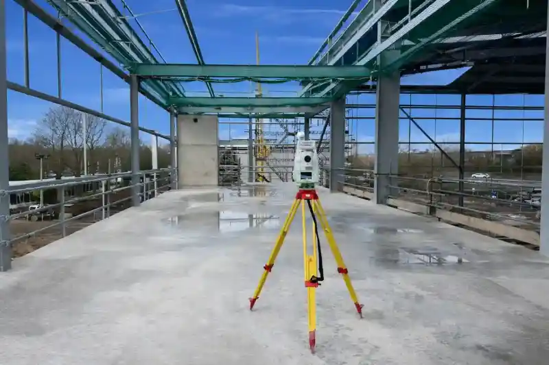 Da Vinci Engineering as built surveyor working on a construction site in London