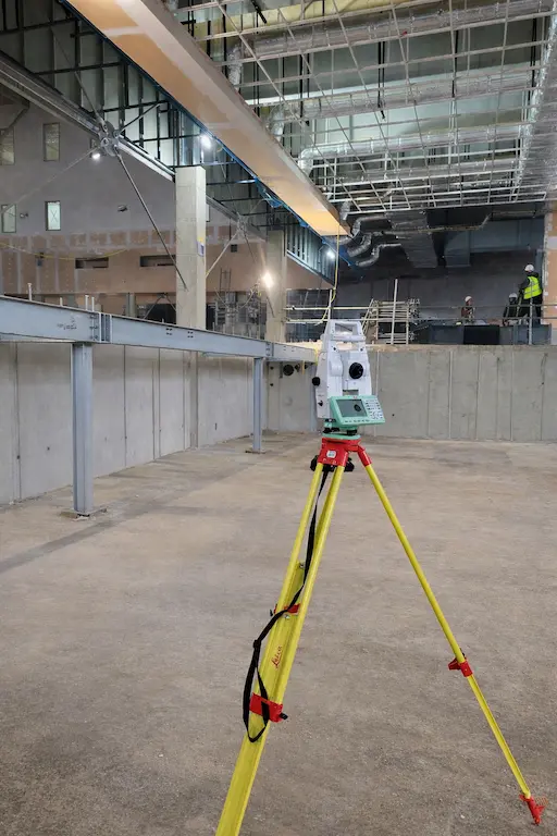 Da Vinci Engineering setting out engineer on a construction site in London